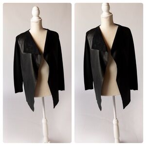 Zara | black leather | Cardigan